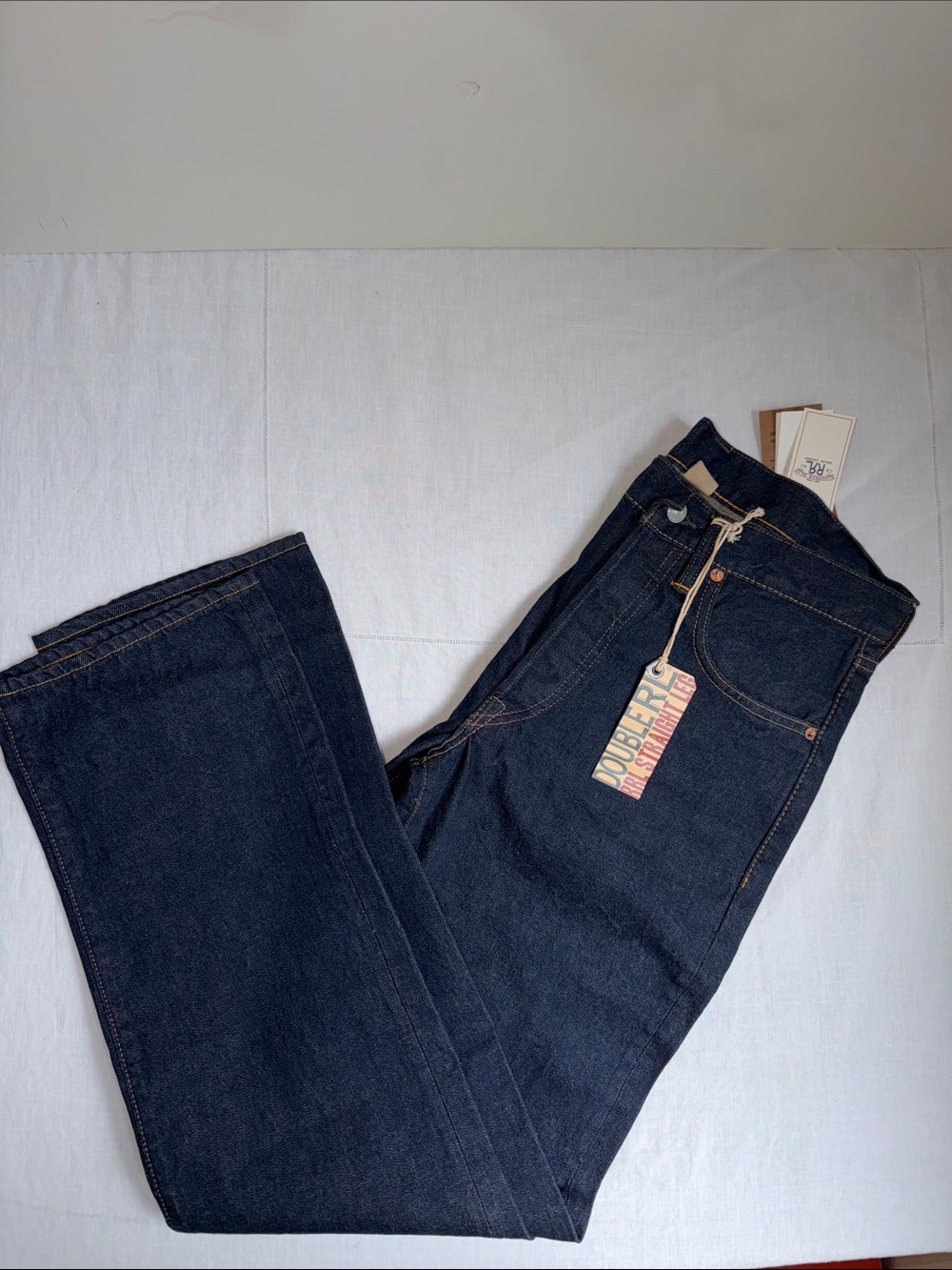 NWT New RRL Ralph Lauren Straight Leg SELVEDGE JEAN - EAST WEST size 32 x 32 - Picture 3 of 10